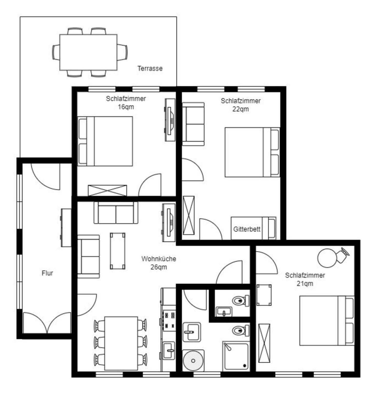 Ferienwohnung Biethahn - Gaarden Brodersby-Goltoft Dış mekan fotoğraf